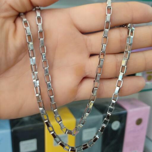 گردنبند دیپلمات در2رنگ استیل رنگ ثابت
